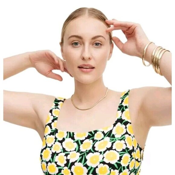 90's Shift Yellow Poppy Mini Dress Sun DVF for Target Diane von Furstenberg NWT - Picture 4 of 15